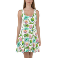 Skater Dress - Wild Flowers Print Design - DipaliZ
