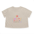 Wild Flowers Women's Flowy Cropped Tee - Effortless Style - DipaliZ
