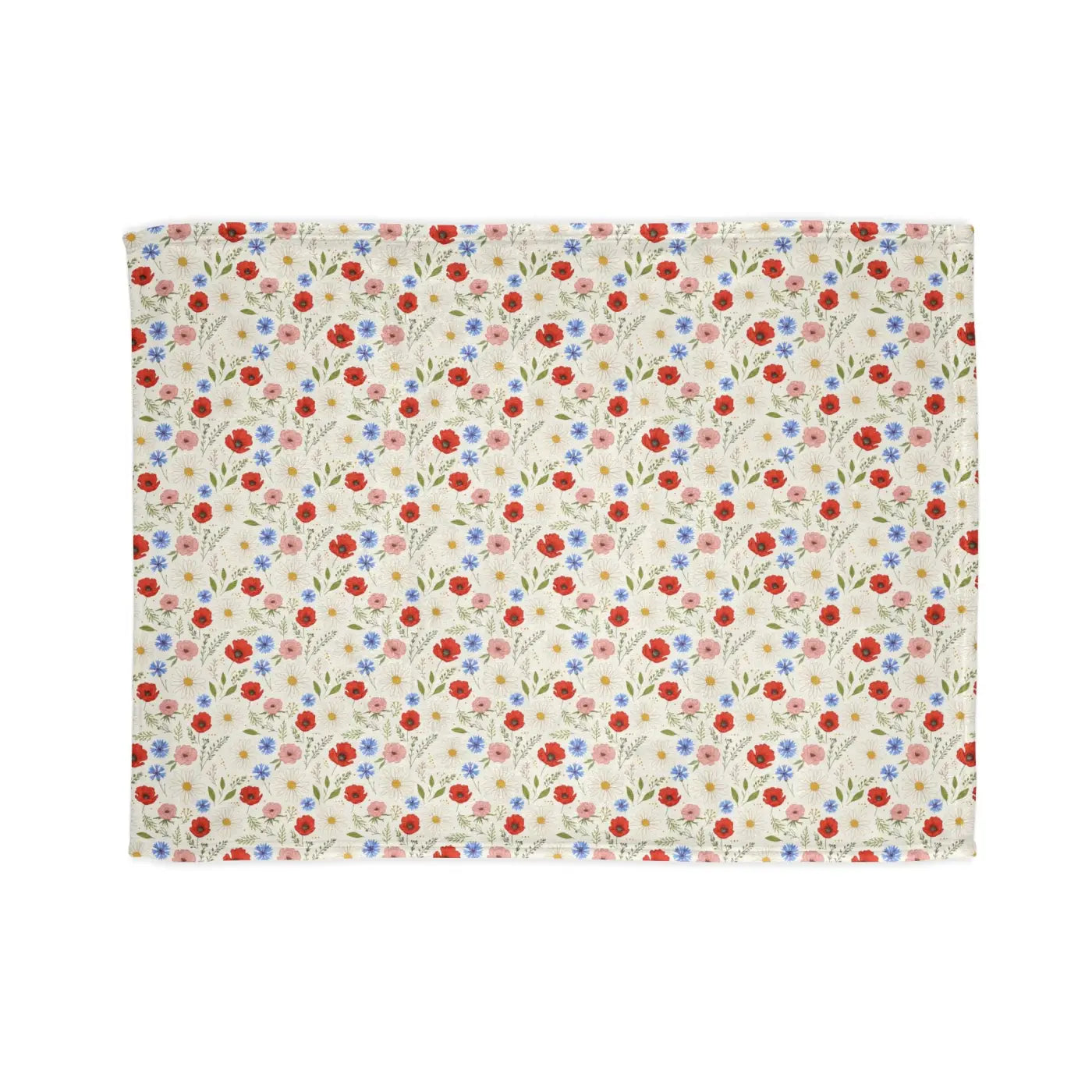 Soft Polyester Blanket - Wildflowers Pattern Minky - DipaliZ