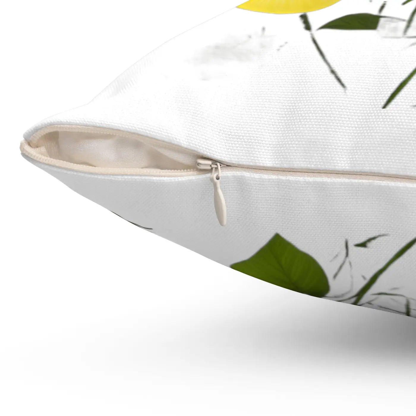 Yellow Morning Glory Polyester Throw Pillow - Bold Floral - DipaliZ
