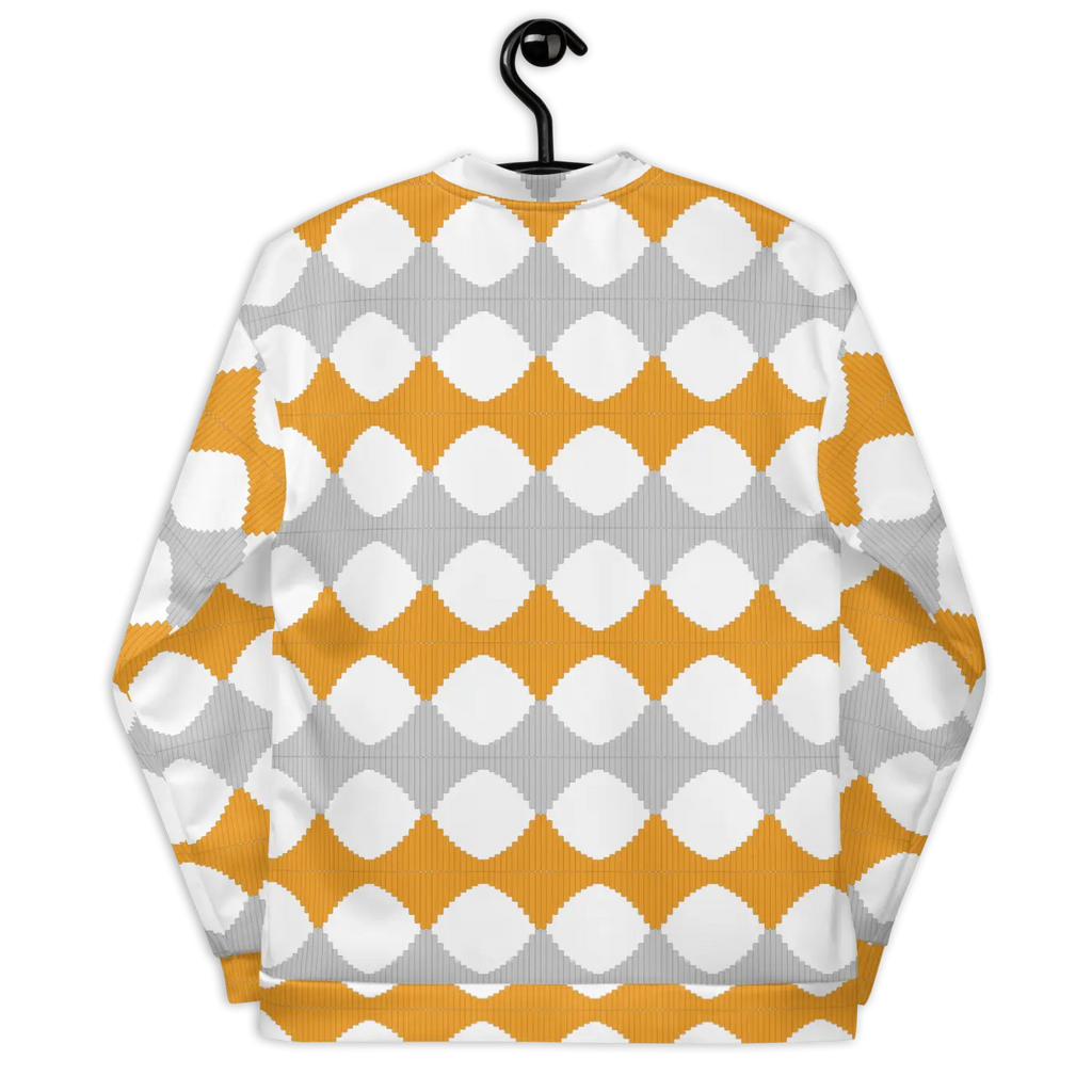 Unisex Bomber Jacket - Yellow Pattern Bold Style - DipaliZ