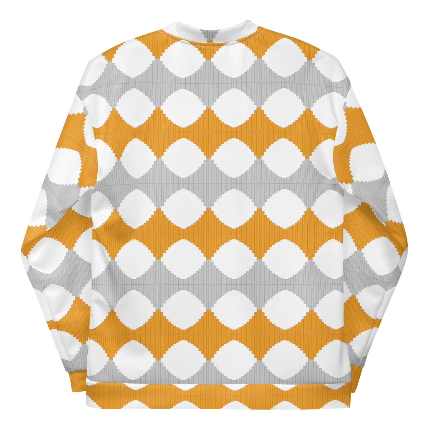 Unisex Bomber Jacket - Yellow Pattern Bold Style - DipaliZ