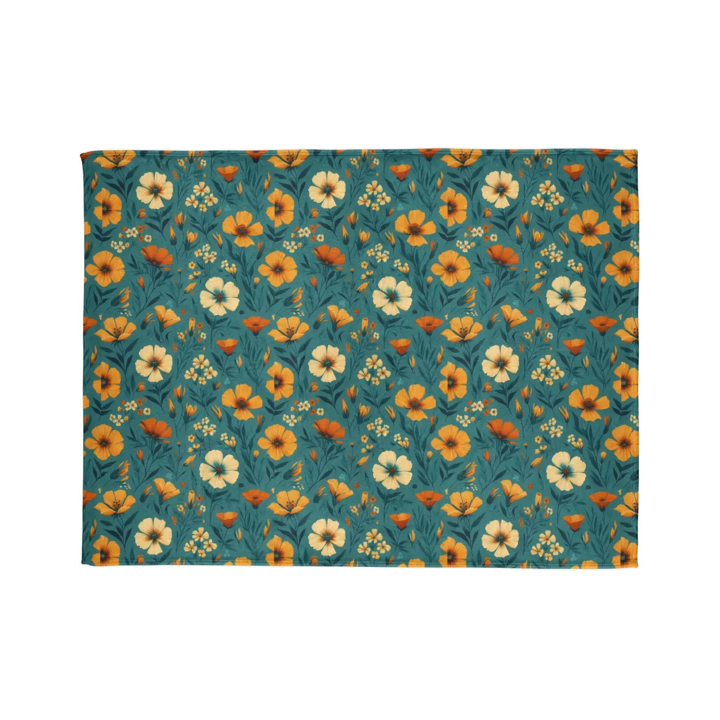 Wildflower Blanket - Yellow Blooms Soft Polyester - DipaliZ