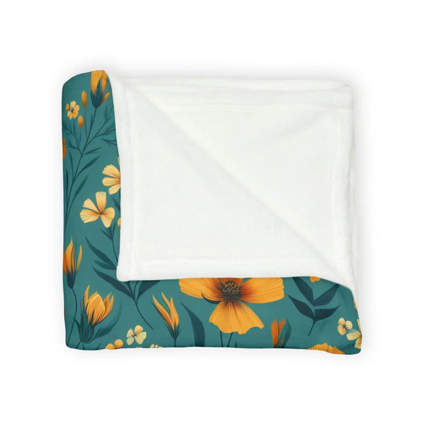 Wildflower Blanket - Yellow Blooms Soft Polyester - DipaliZ