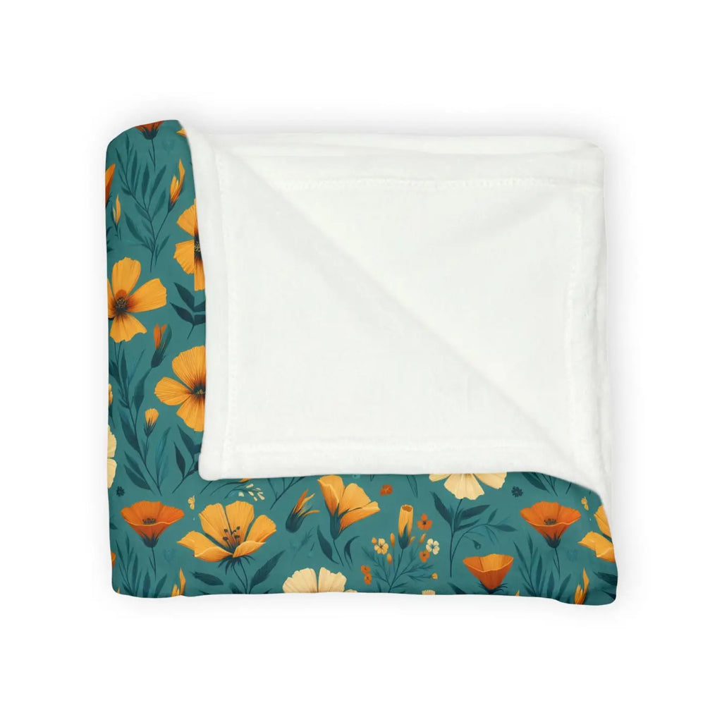 Wildflower Blanket - Yellow Blooms Soft Polyester - DipaliZ