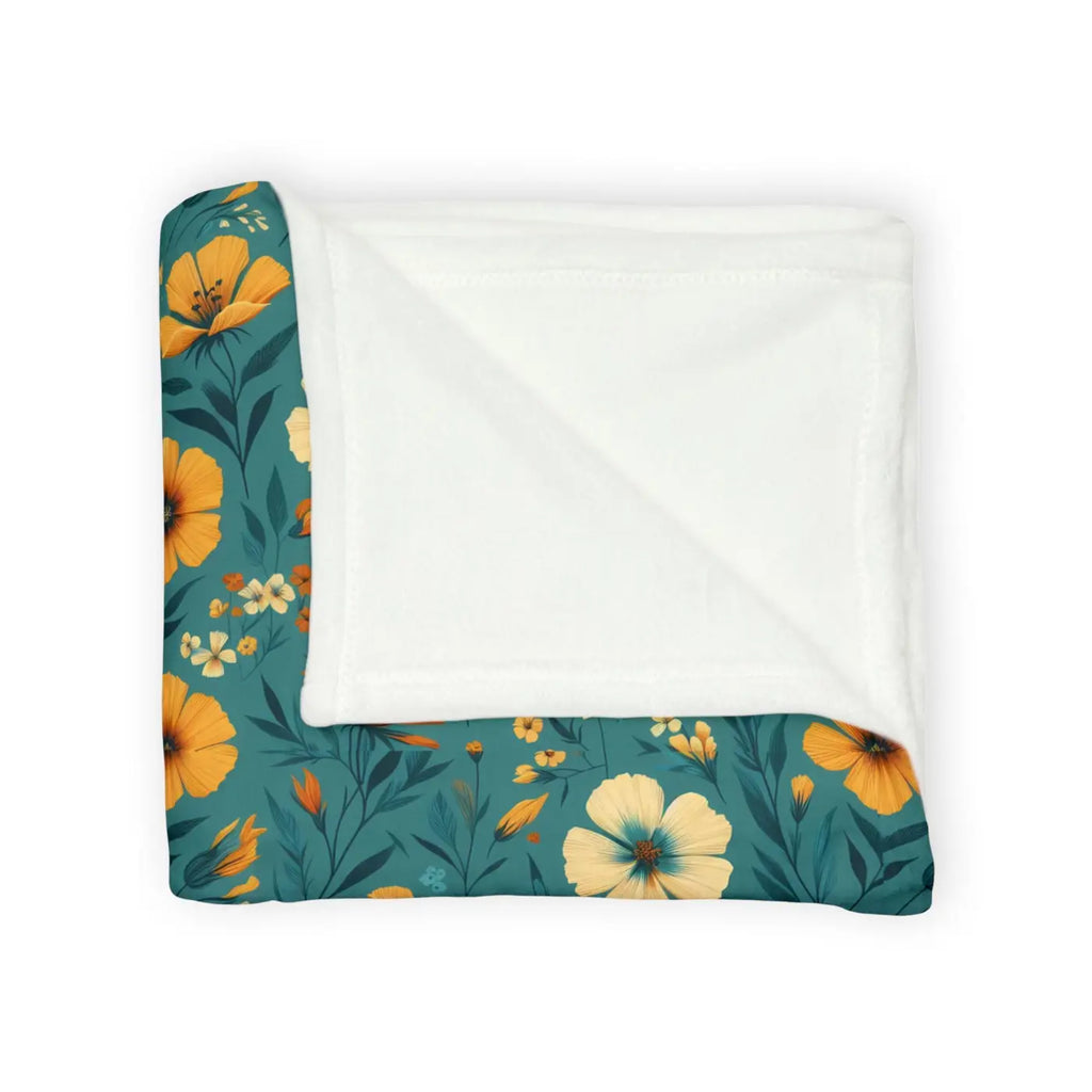 Wildflower Blanket - Yellow Blooms Soft Polyester - DipaliZ