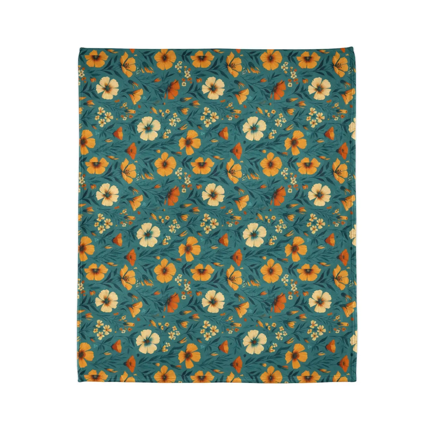 Wildflower Blanket - Yellow Blooms Soft Polyester - DipaliZ