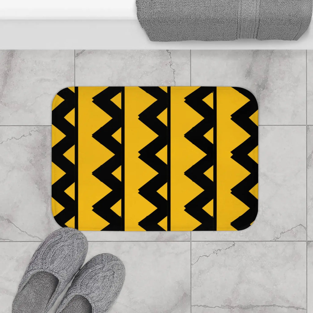Bath Mat - Zigzag Pattern Eco-Friendly Home Accent - DipaliZ
