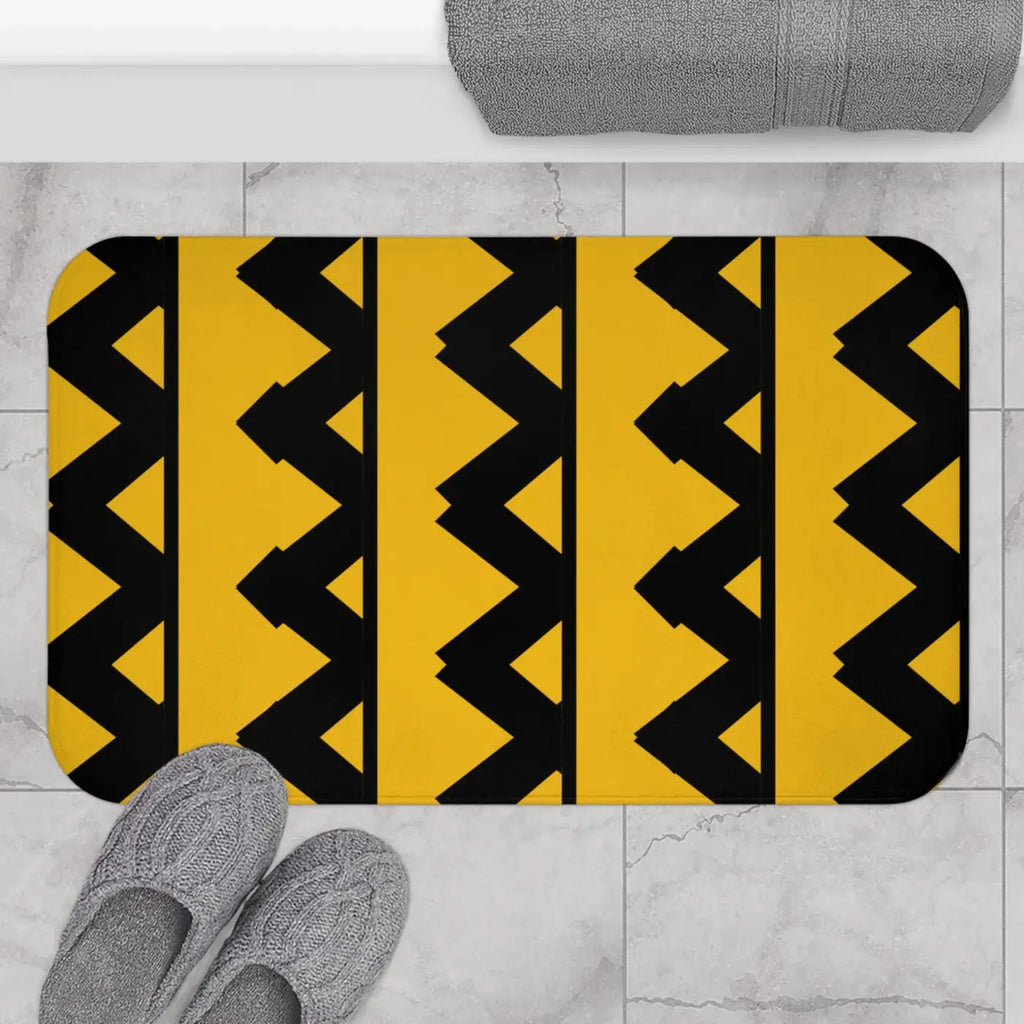 Bath Mat - Zigzag Pattern Eco-Friendly Home Accent - DipaliZ