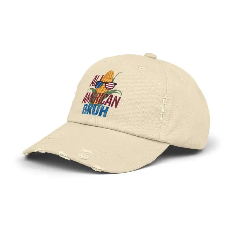 Distressed Delights Hat - Premium Cotton Twill Urban Style - DipaliZ