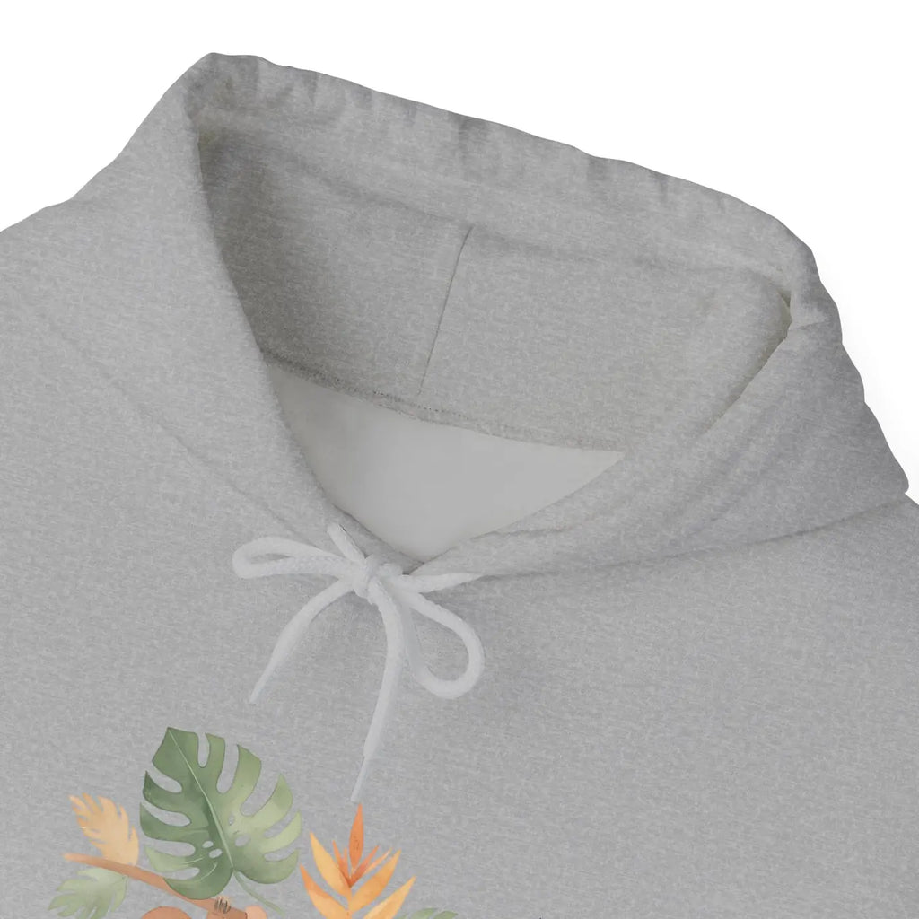 Tropical Sloth Hoodie - Double-Lined Hood Comfort - DipaliZ