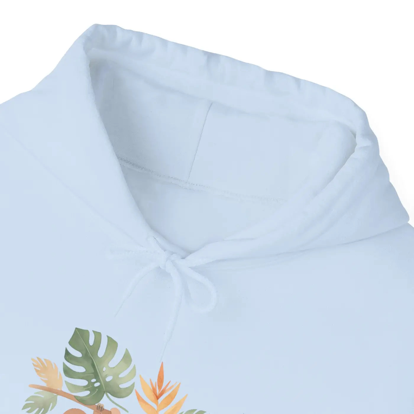 Tropical Sloth Hoodie - Double-Lined Hood Comfort - DipaliZ