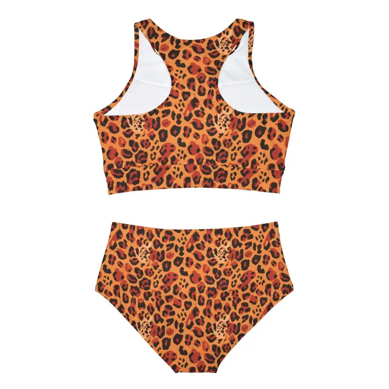 Cheetah Print Bikini Set - 4-Way Stretch Fabric - DipaliZ