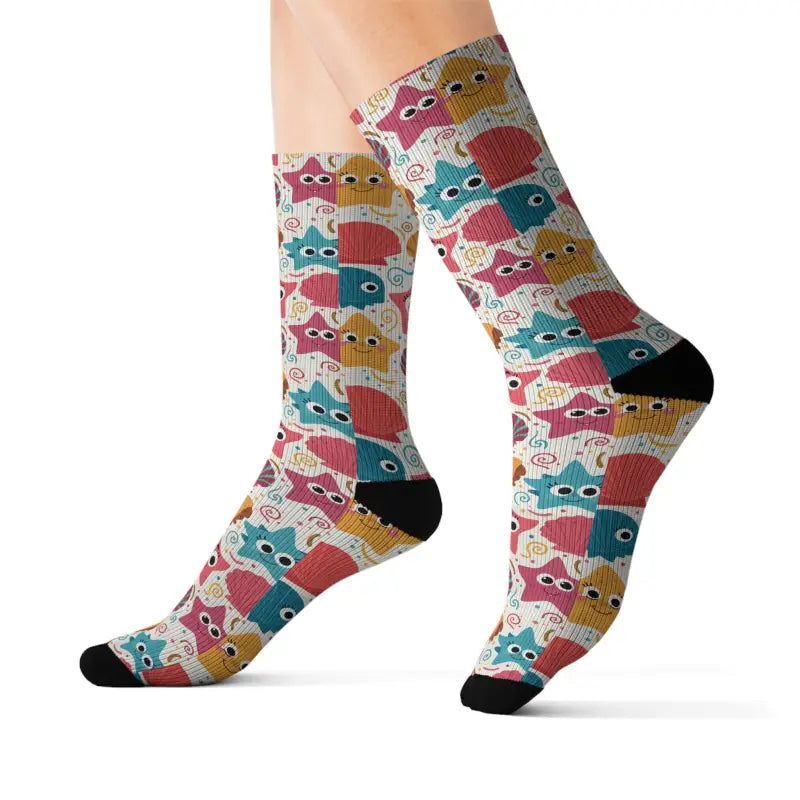 Starfishes and Sea Shells Socks - Eco-Friendly Gifts - DipaliZ