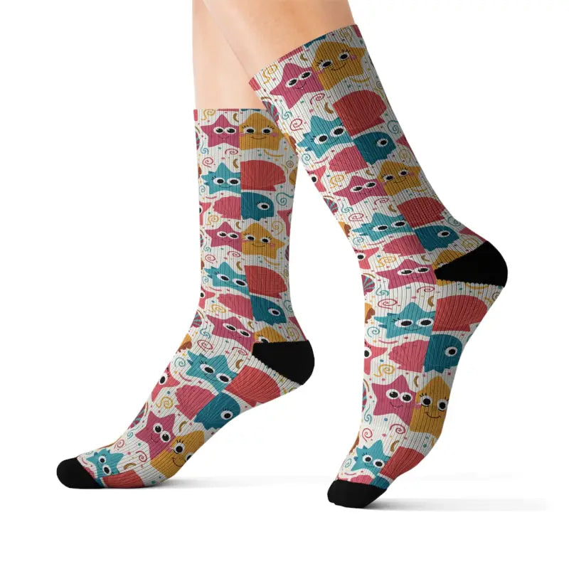 Starfishes and Sea Shells Socks - Eco-Friendly Gifts - DipaliZ
