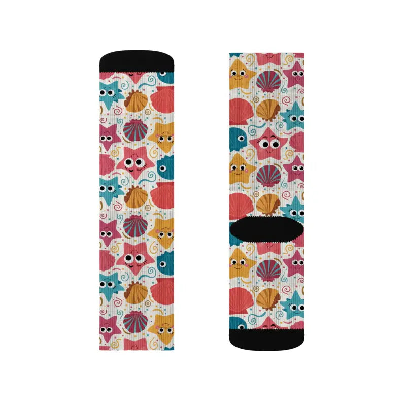 Starfishes and Sea Shells Socks - Eco-Friendly Gifts - DipaliZ