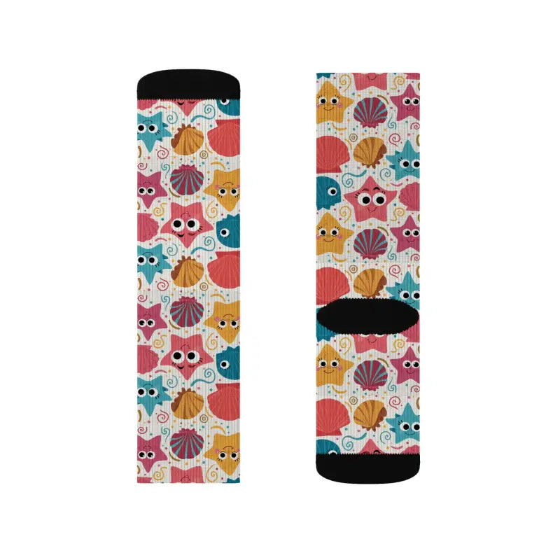 Starfishes and Sea Shells Socks - Eco-Friendly Gifts - DipaliZ