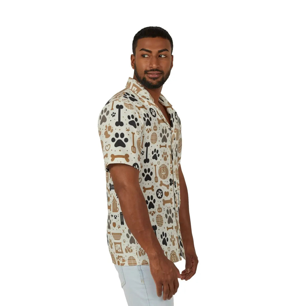 Dog Lover's Hawaiian Camp Shirt - Bold Summer Style - DipaliZ