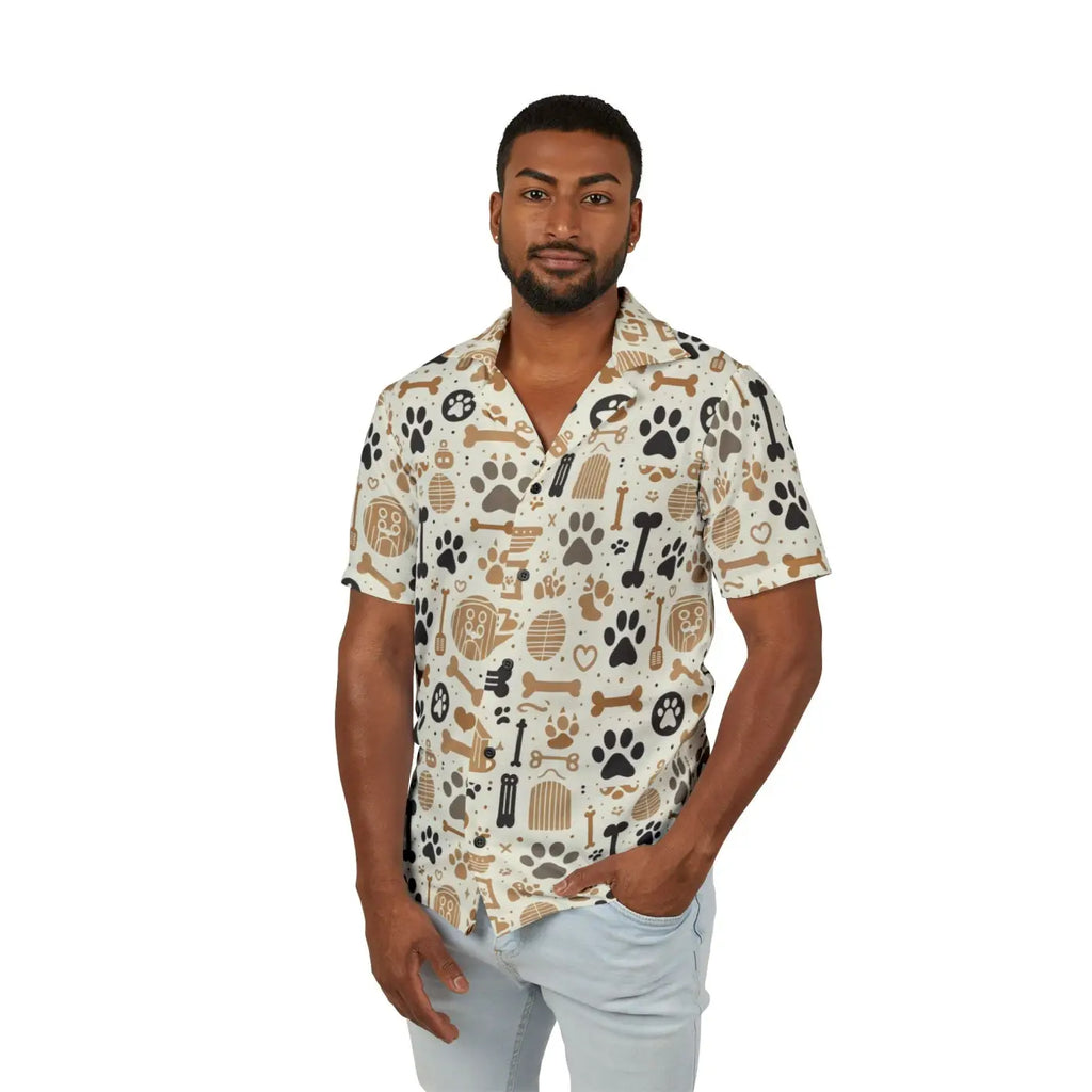Dog Lover's Hawaiian Camp Shirt - Bold Summer Style - DipaliZ