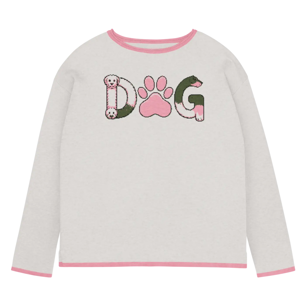 Dog Lover Knitted Crew Sweater - Canine Style Comfort - DipaliZ