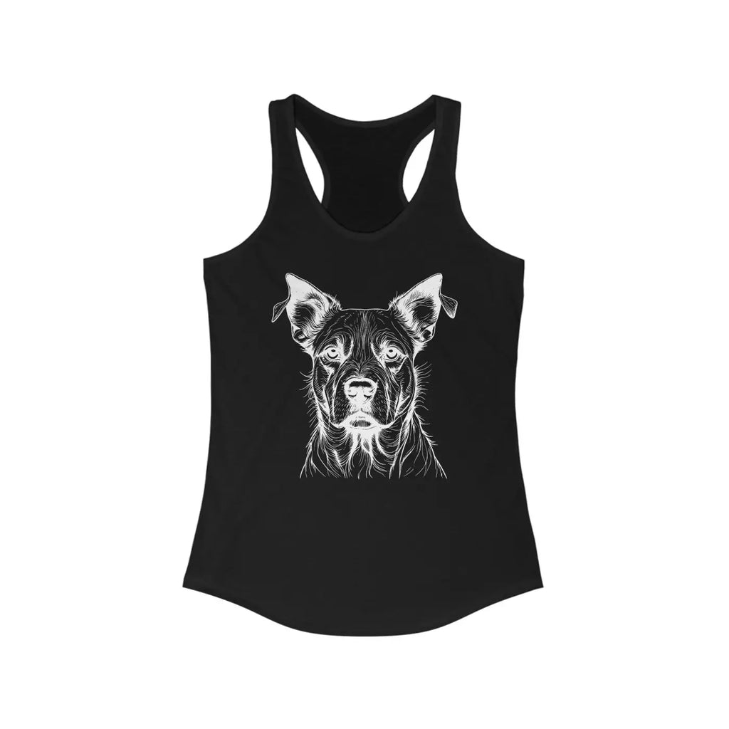 Dog Racerback Tank - Eco-Friendly Womens Activewear - DipaliZ