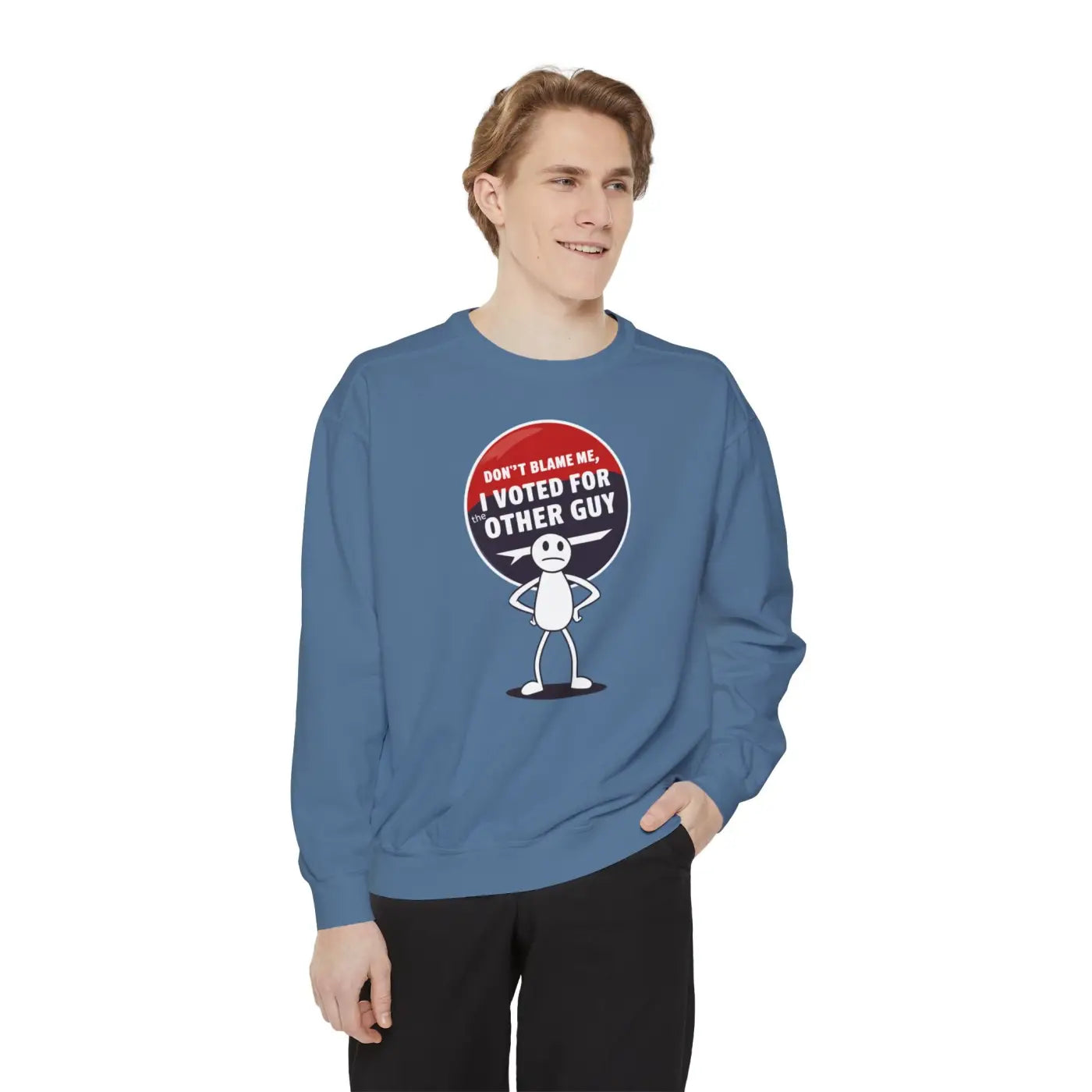 Lux Comfort Unisex Garment-Dyed Sweatshirt - Color-Blast Fleece - DipaliZ