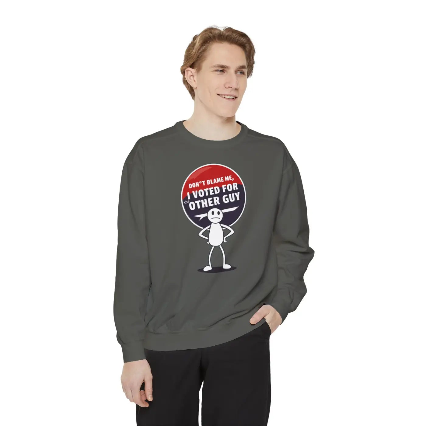 Lux Comfort Unisex Garment-Dyed Sweatshirt - Color-Blast Fleece - DipaliZ