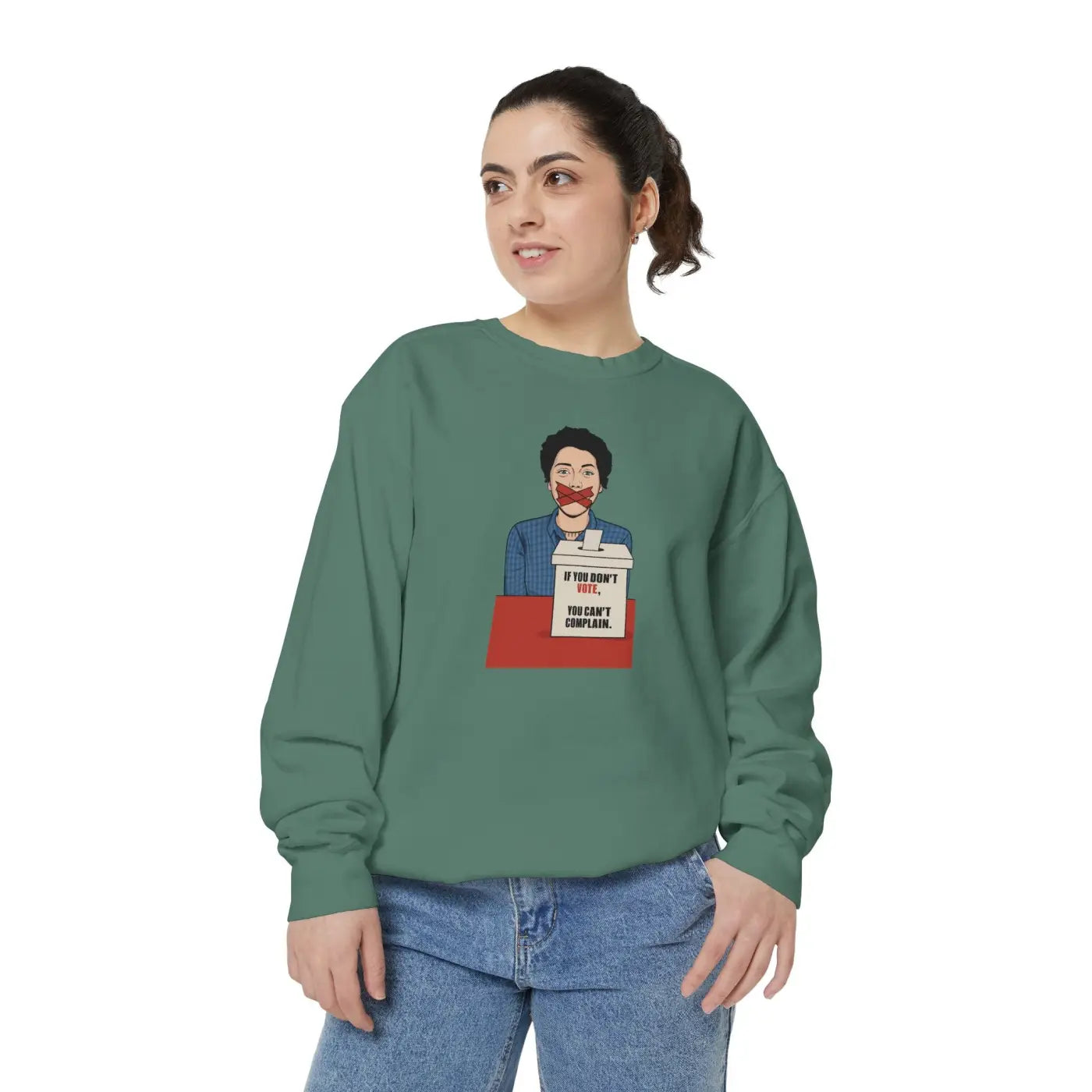 Luxurious Garment-Dyed Sweatshirt - Relaxed Fit Ring-Spun Cotton - DipaliZ