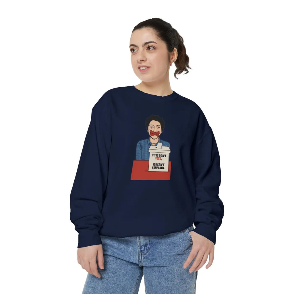 Luxurious Garment-Dyed Sweatshirt - Relaxed Fit Ring-Spun Cotton - DipaliZ