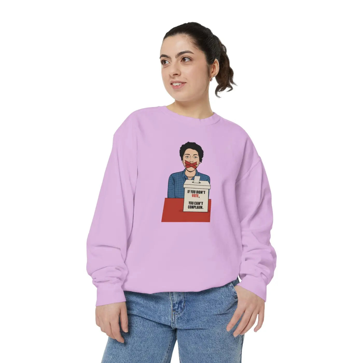 Luxurious Garment-Dyed Sweatshirt - Relaxed Fit Ring-Spun Cotton - DipaliZ