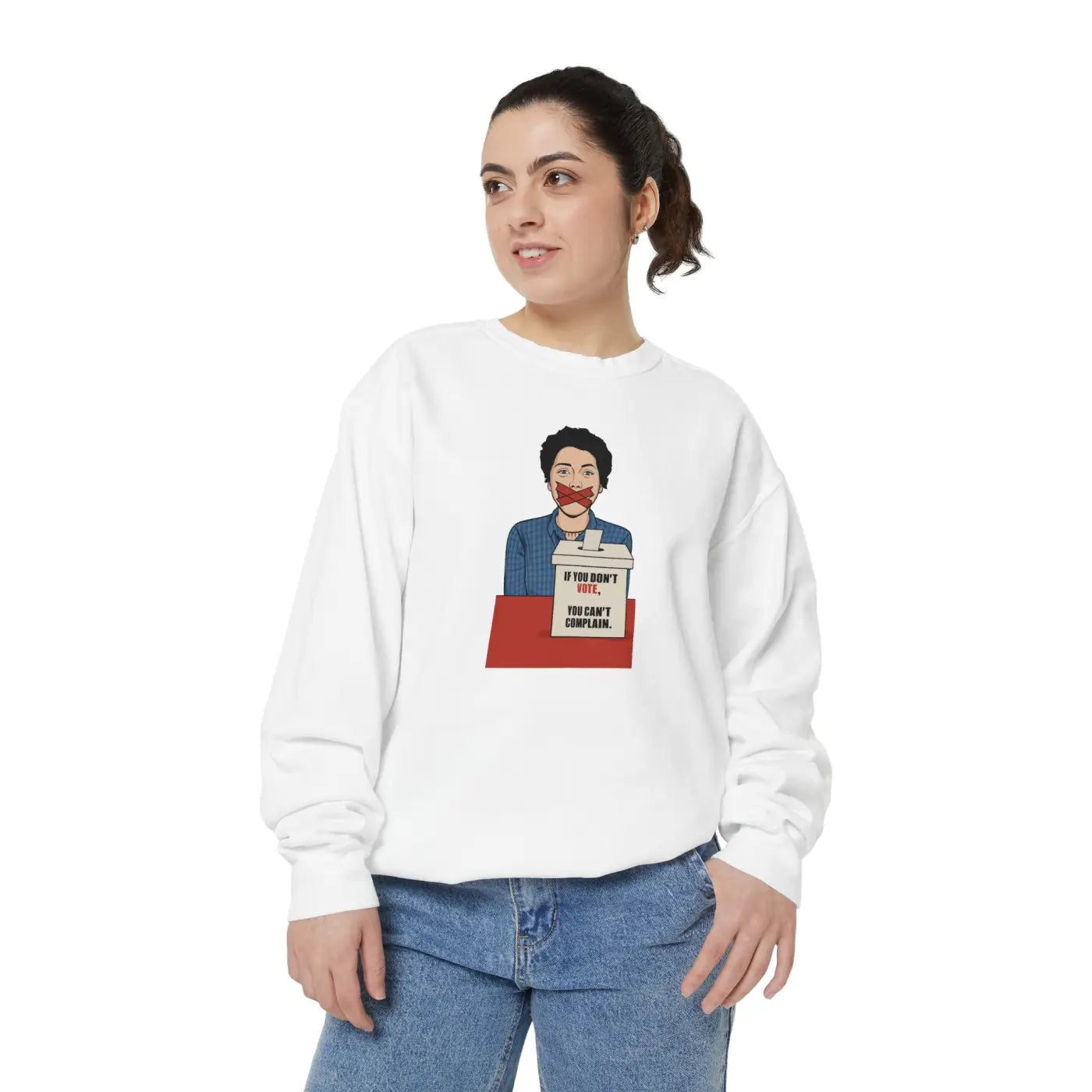 Luxurious Garment-Dyed Sweatshirt - Relaxed Fit Ring-Spun Cotton - DipaliZ