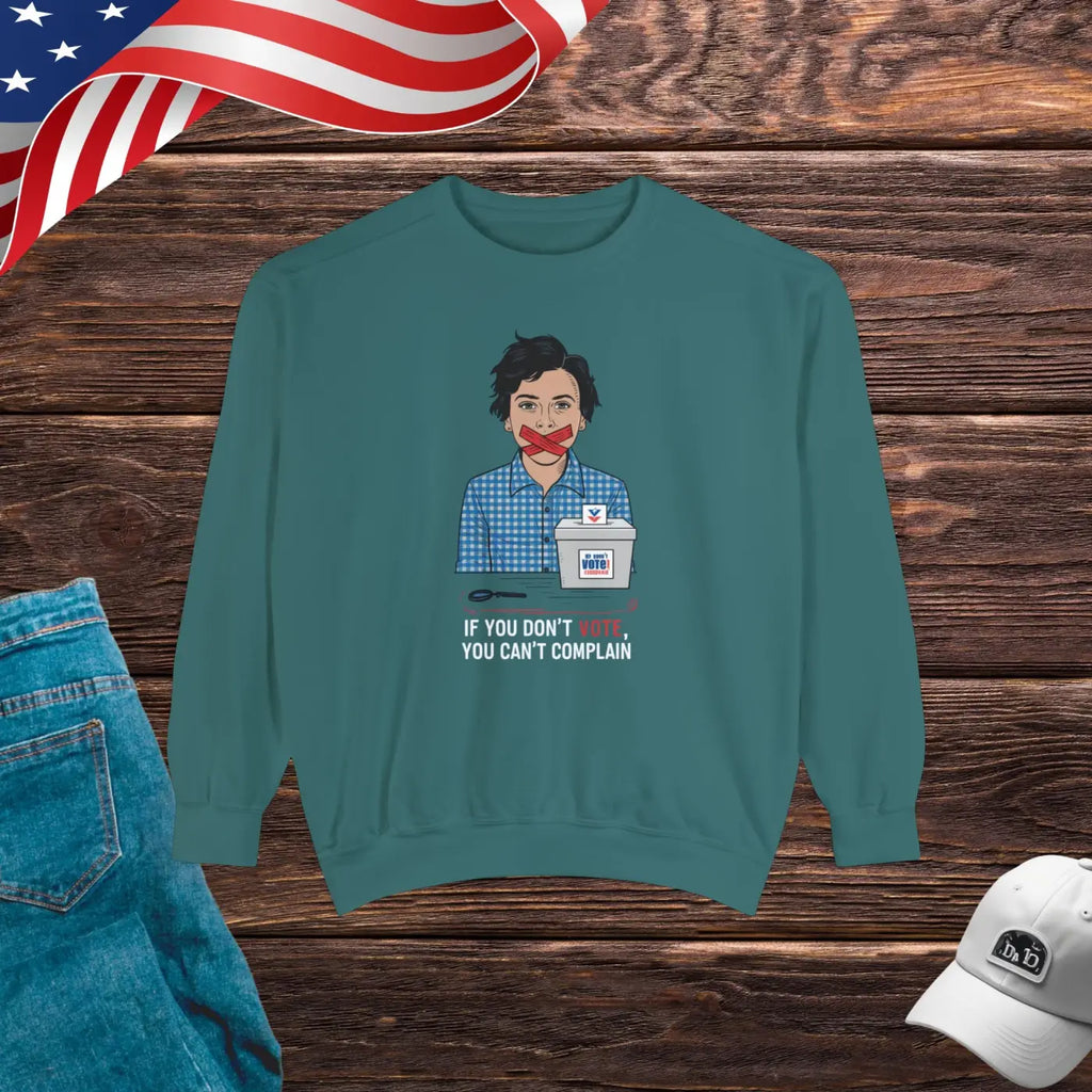 Vote and Complain Color-Blast Sweatshirt - Bold Statement - DipaliZ