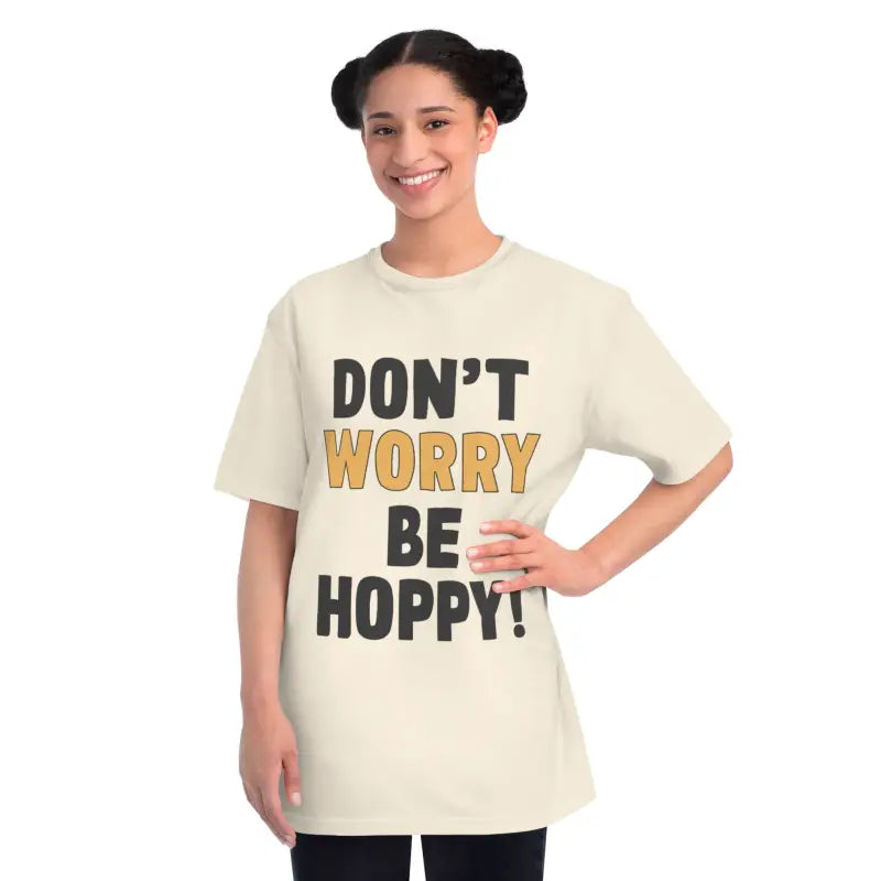 Dont Worry Be Hoppy Easter Tee - Organic Unisex Classic - DipaliZ