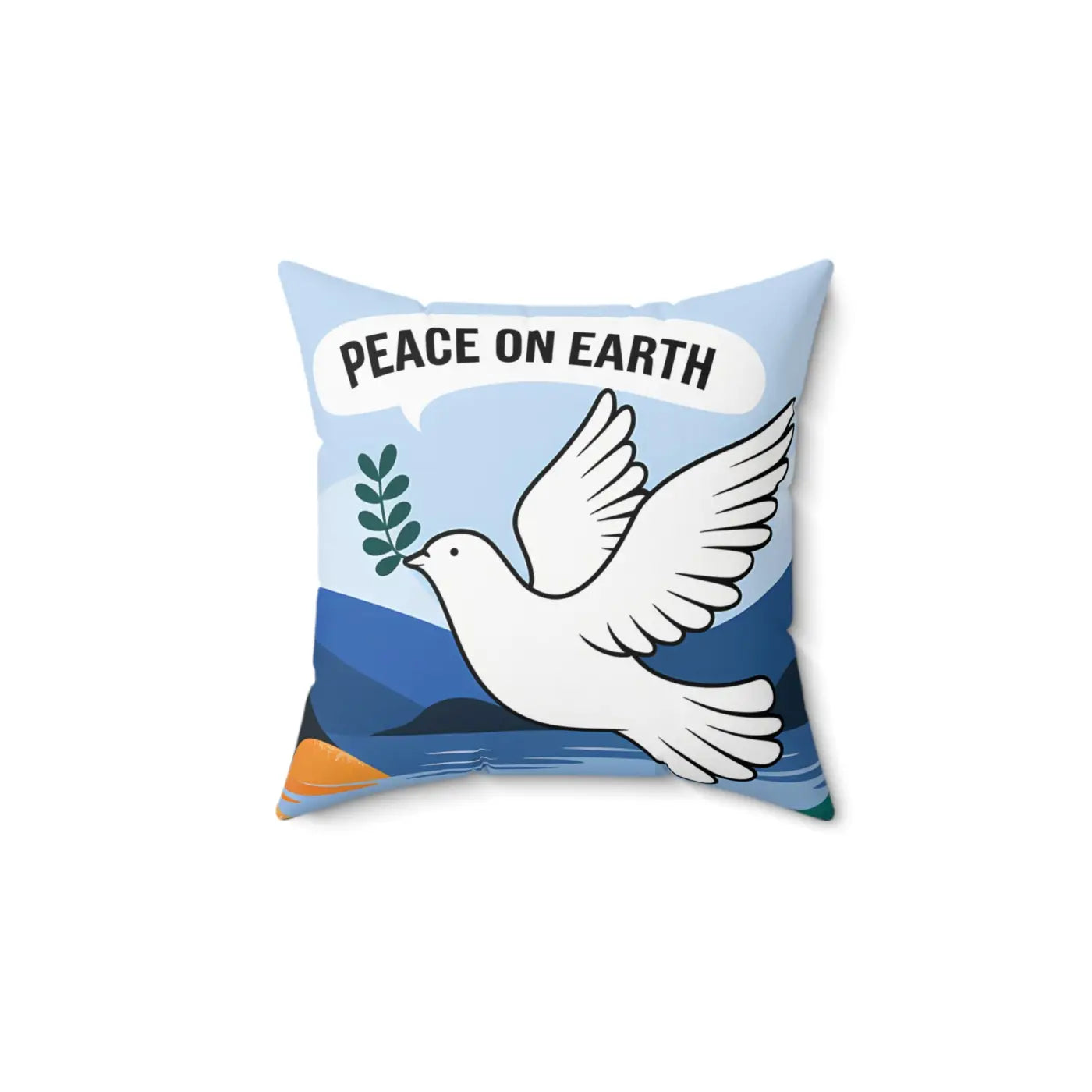 Stylish Spun Polyester Square Pillow - Cozy Home Decor - DipaliZ