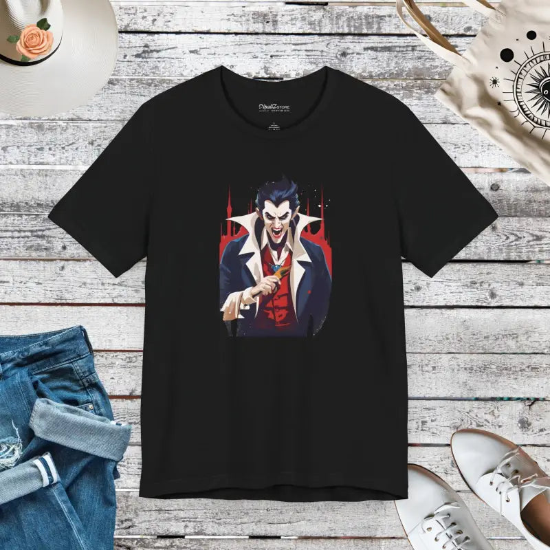 Dracula Unisex Jersey Short Sleeve Tee - Halloween - DipaliZ