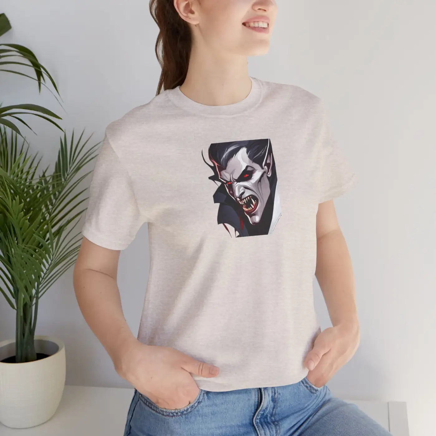 Dracula Unisex Jersey Short Sleeve Tee - Soft Cotton - DipaliZ