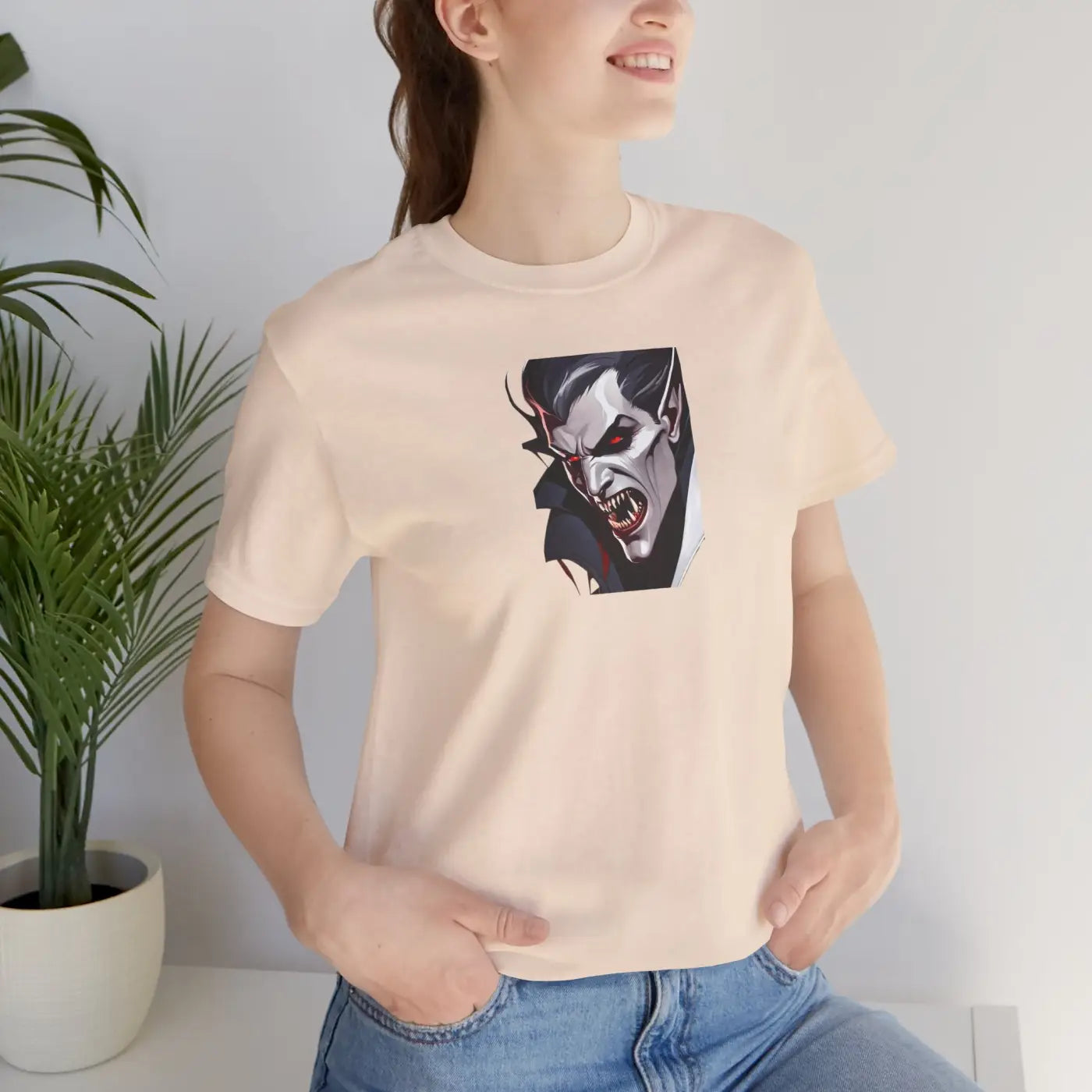 Dracula Unisex Jersey Short Sleeve Tee - Soft Cotton - DipaliZ