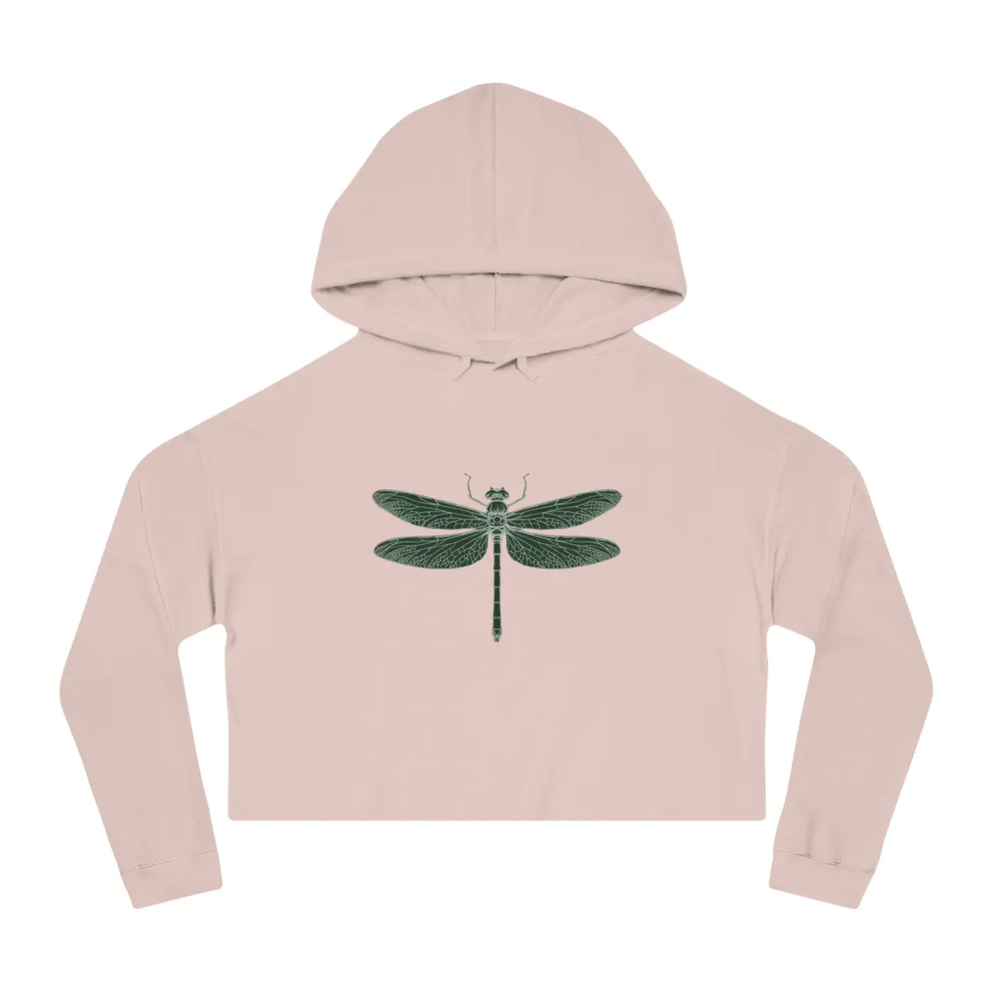 Dragonfly Cropped Hoodie - Cloud Fleece Comfort - DipaliZ