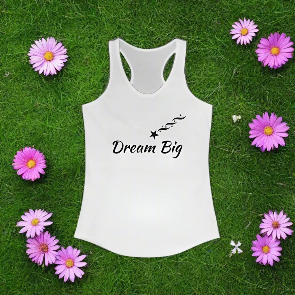 Dream Big Racerback Tank - Eco-Friendly Activewear - DipaliZ