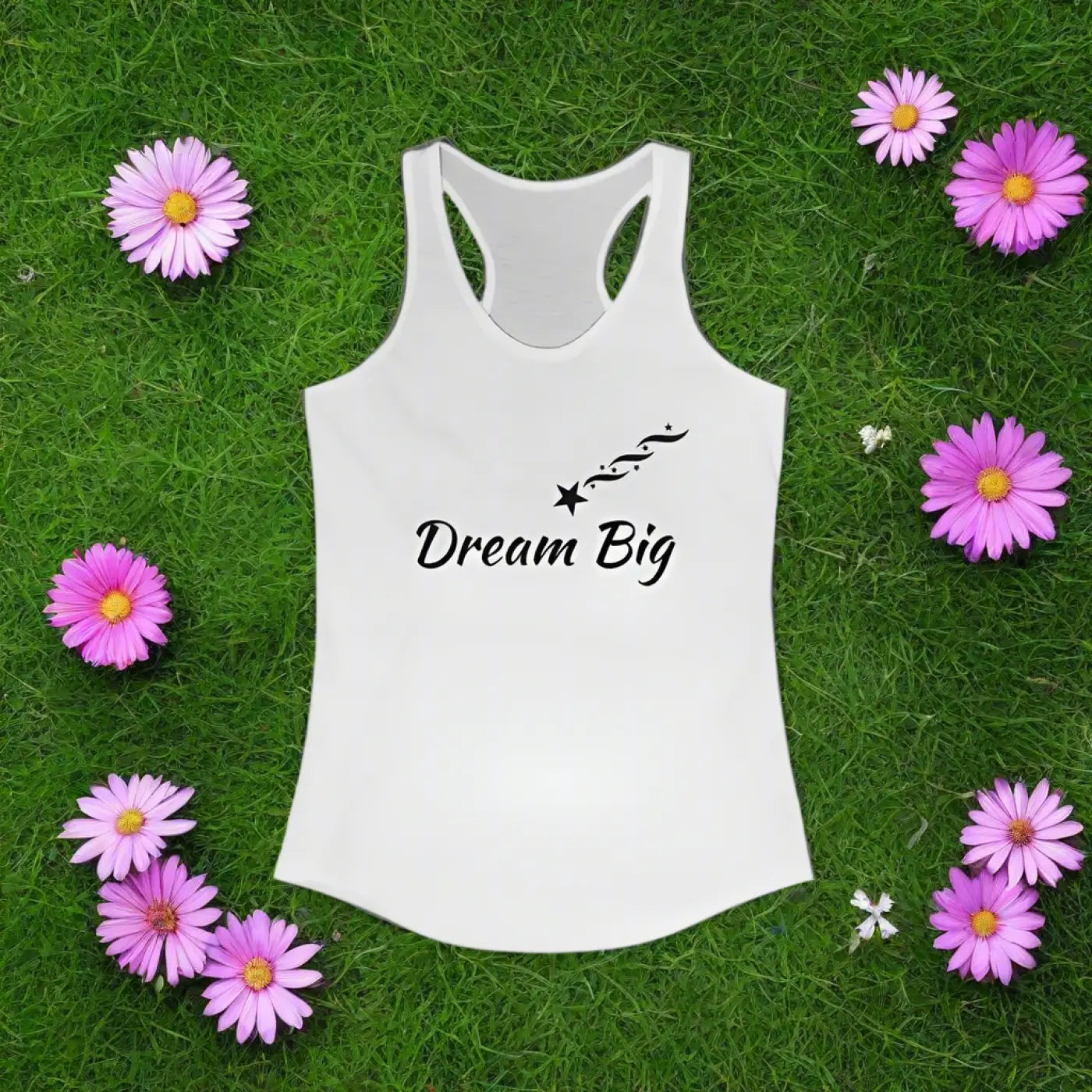 Dream Big Racerback Tank - Eco-Friendly Activewear - DipaliZ