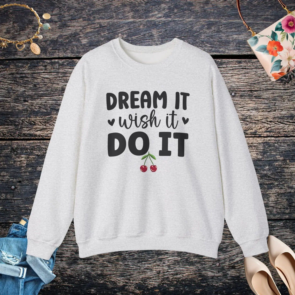 Cozy Unisex Heavy Blend Crewneck Sweatshirt - Dream It Do It - DipaliZ