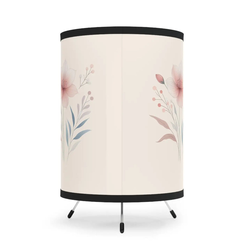 Dreamy Floral Tripod Lamp - Vibrant Printed Shade - DipaliZ