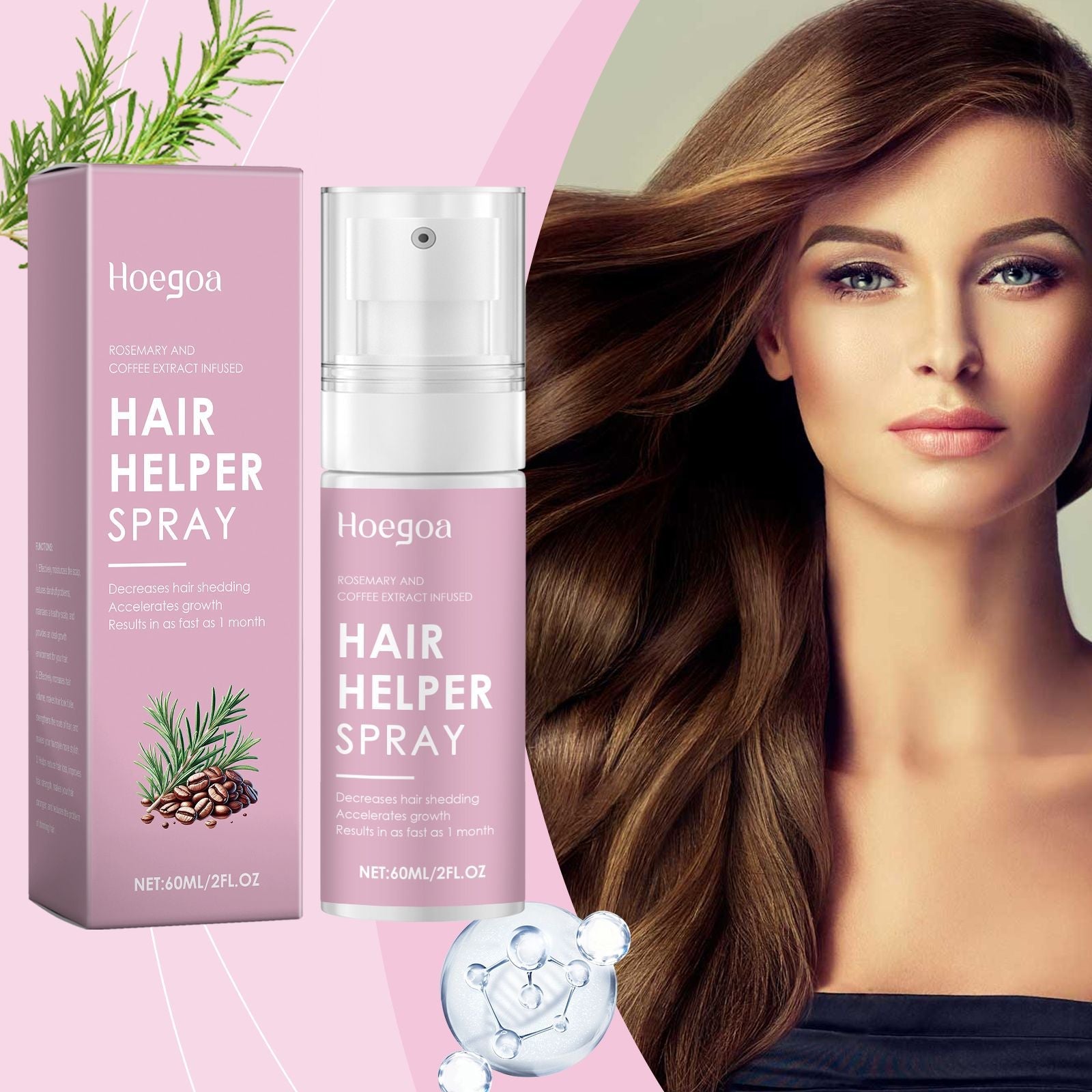 Hoegoa Hair Care Spray s Dry Hair, Nourishes Scalp And Moisturizes Hair Care Spray