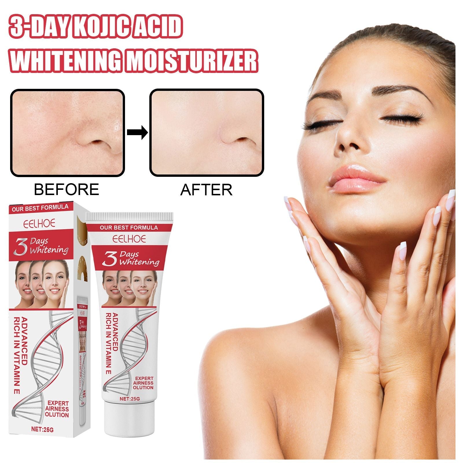 EELHOE Facial Moisturizer Gentle Care Moisturizing Facial Skin Moisturizing Tender And Smooth Skin Moisturizing Cream