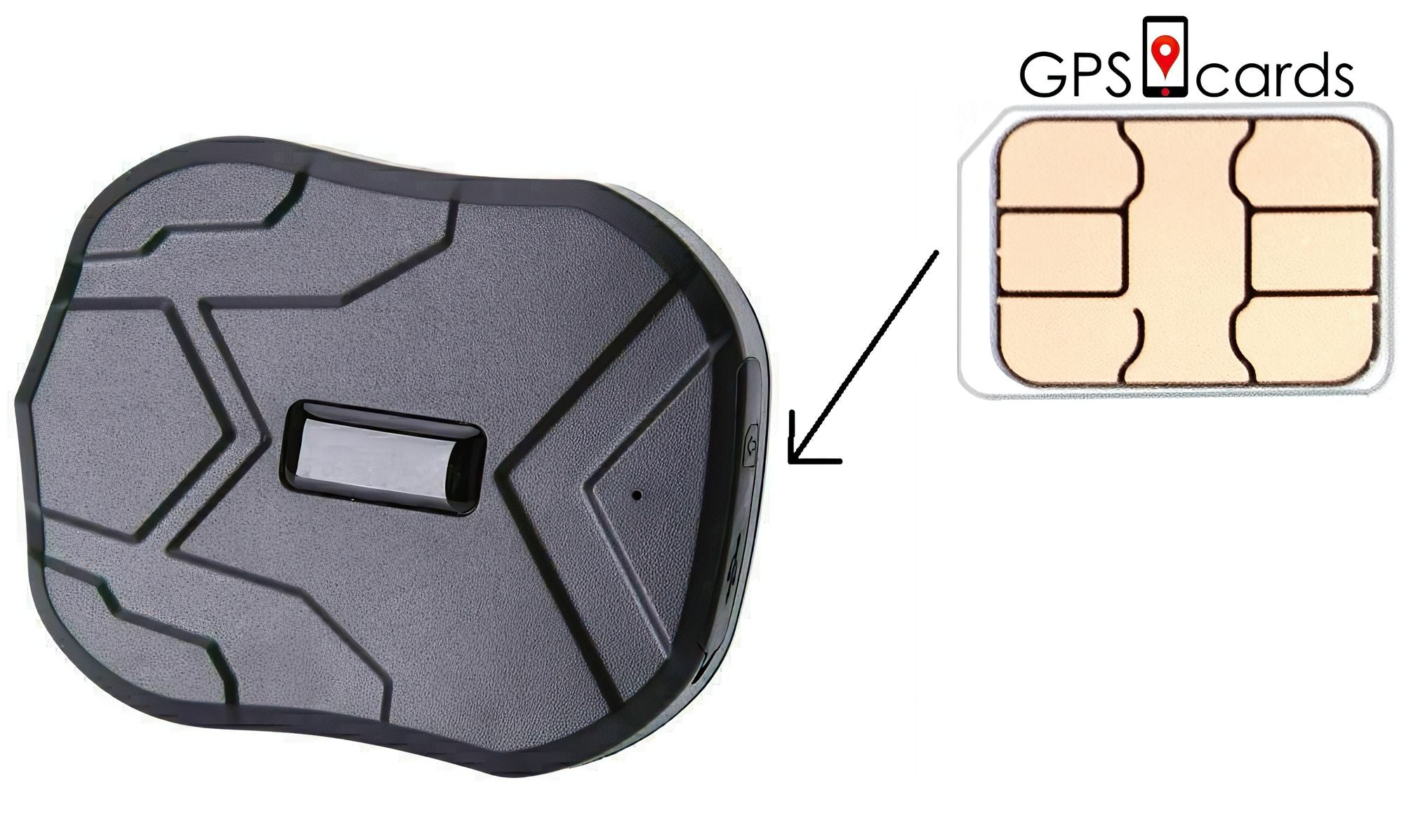 Sim card for GPS-408 Large Battery Tracker with vibration & Movement Alarm