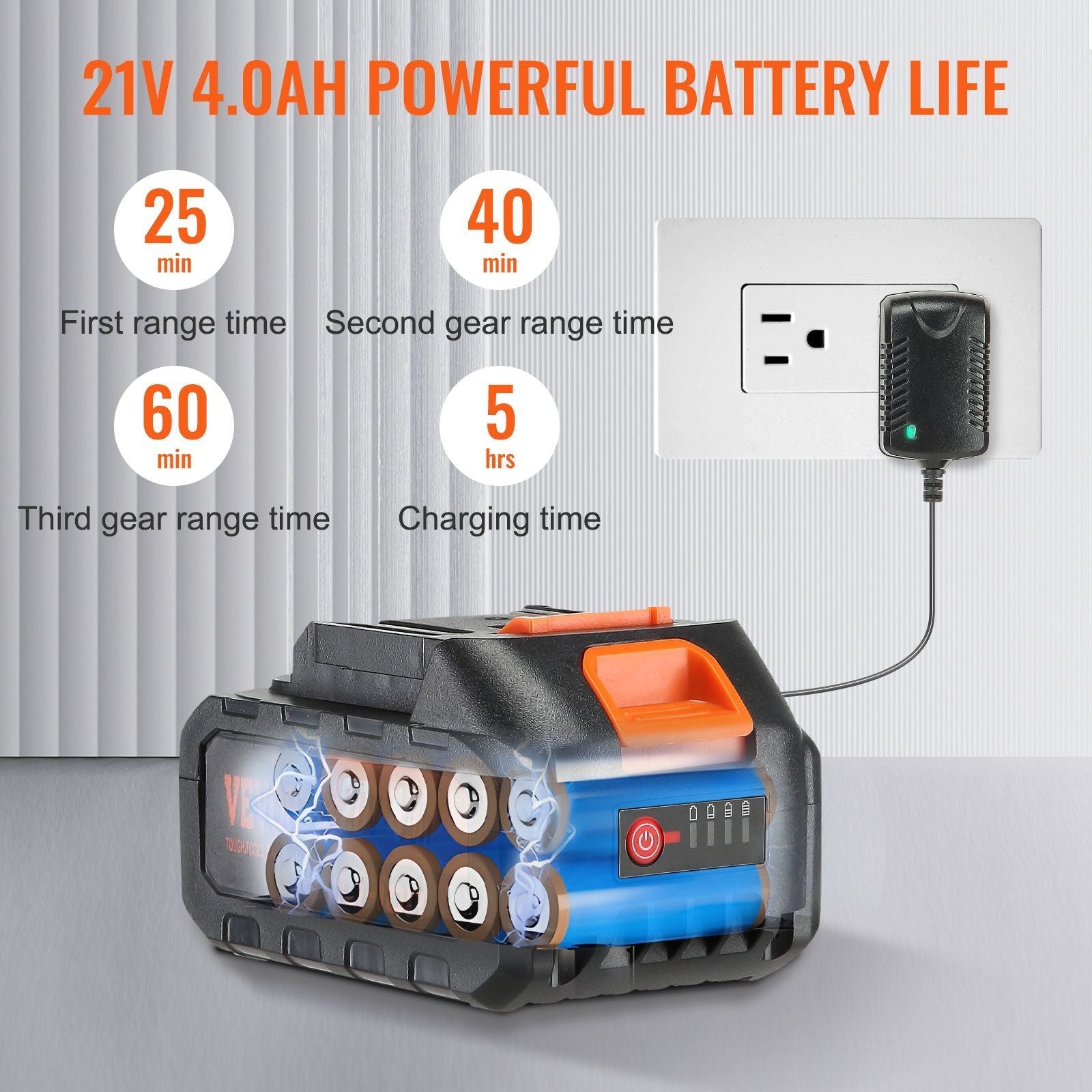 Cordless Pressure Washer, 652-PSI 1.0 GPM Portable Power Cleaner, Handheld High-Pressure Car Washer Gun with 4.0Ah Battery, Charger, 6-in-1 Nozzle, for Home/Floor Cleaning & Watering