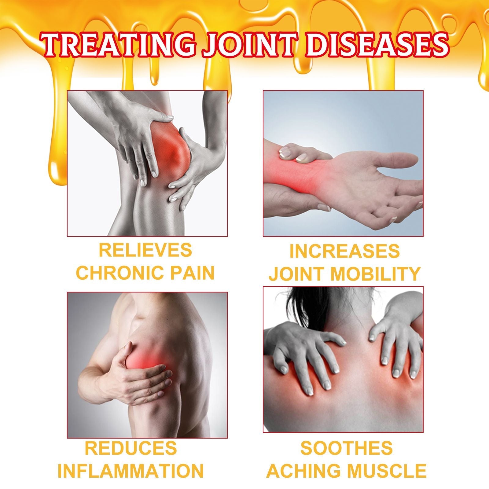 Ximonth Bee Venom Joint Care Cream, Relieving Joint Muscle Soreness And Body Discomfort Care Massage Cream