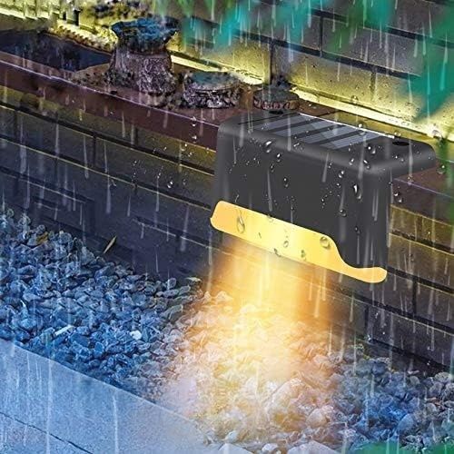 8/16/32 solar outdoor deck lights, garden lights, atmosphere lights, LED walk lights, light source control, suitable for balconies, terraces, stair fences, courtyards, gardens, villas, driveways.