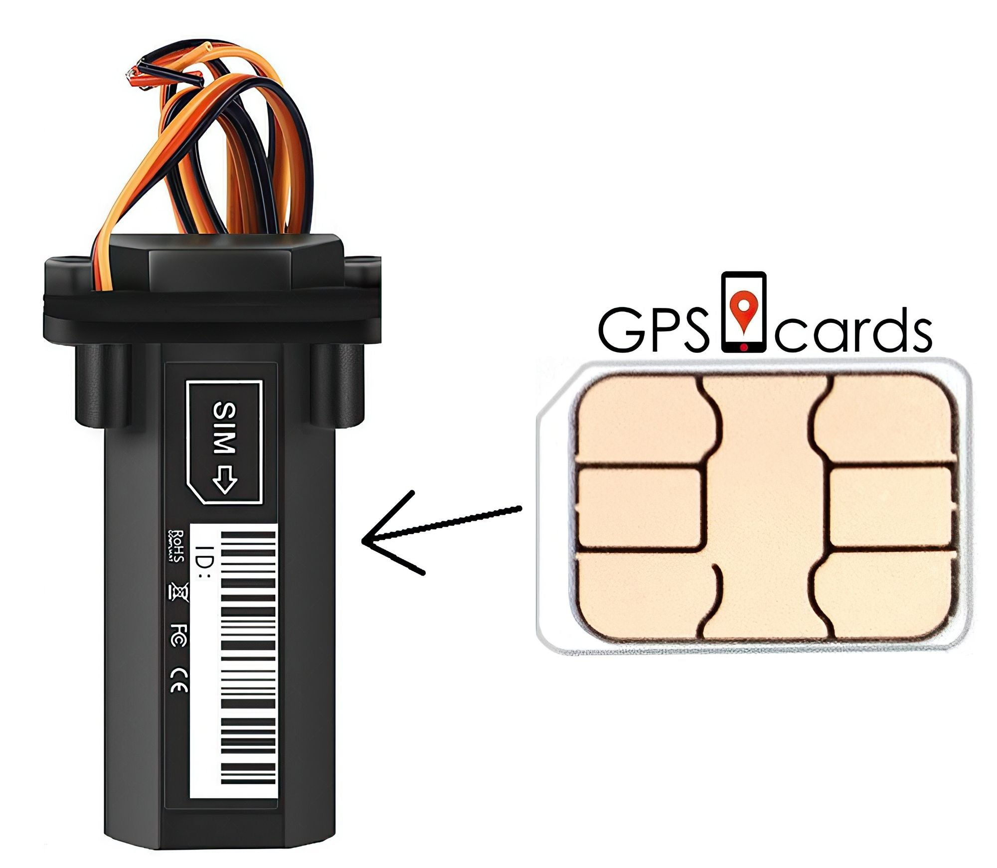 Sim Card for Large Battery GPS408 Tracker with 4G Powerful Tracking