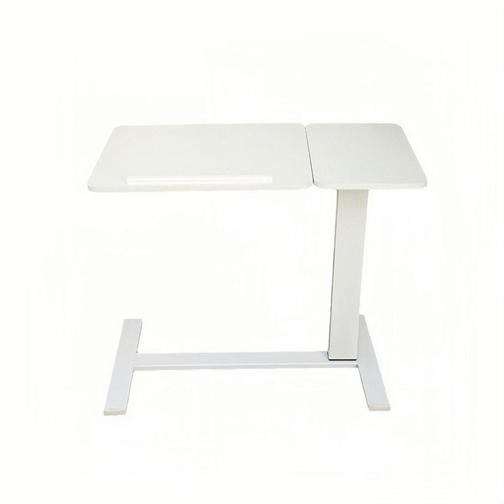 Overbed Bedside Desk Mobile Rolling Laptop Stand Tilting Overbed Table with Wheels Height Adjustable Tray Table for Laptop Bed Sofa Side Table ,Bedside Table(WHITE)